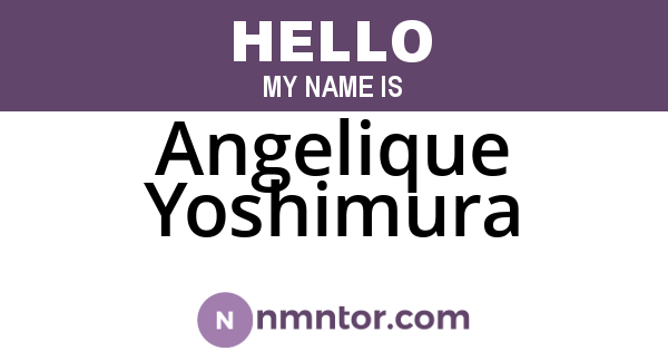 Angelique Yoshimura