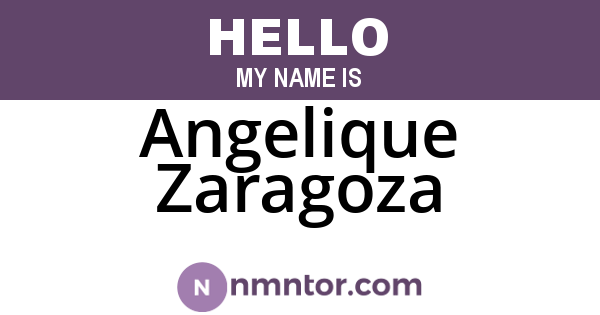 Angelique Zaragoza