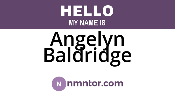 Angelyn Baldridge