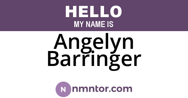 Angelyn Barringer