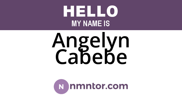 Angelyn Cabebe