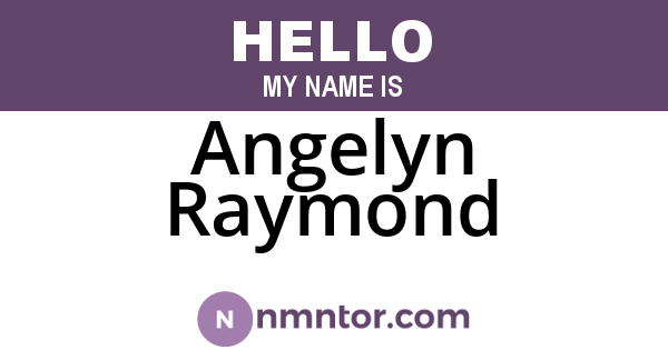 Angelyn Raymond