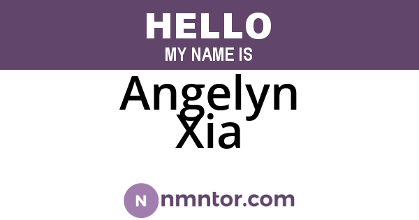 Angelyn Xia