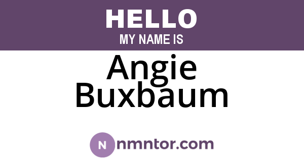 Angie Buxbaum