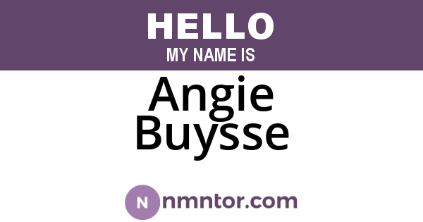 Angie Buysse