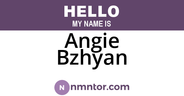 Angie Bzhyan