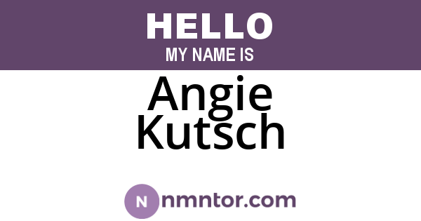 Angie Kutsch