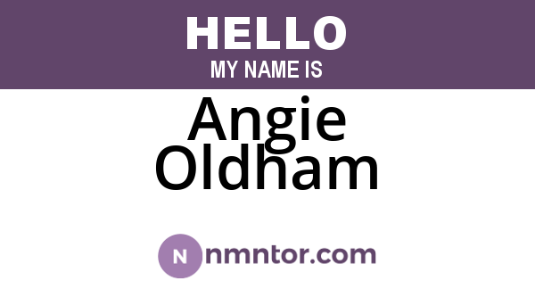 Angie Oldham