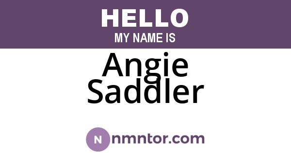Angie Saddler