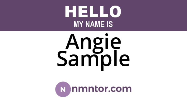 Angie Sample