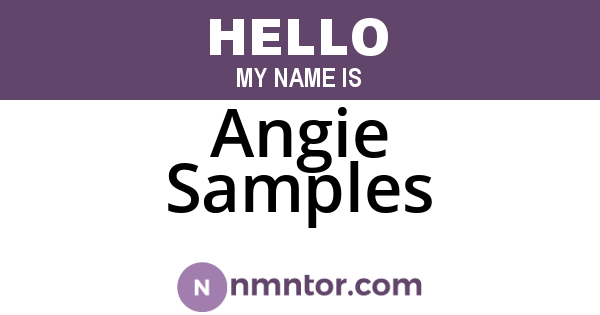 Angie Samples