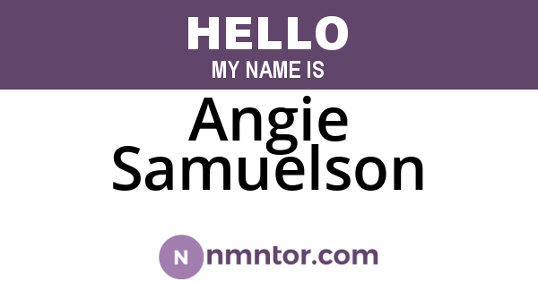 Angie Samuelson