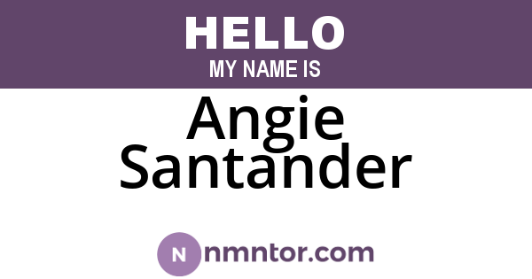 Angie Santander