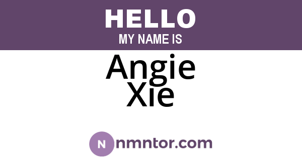 Angie Xie