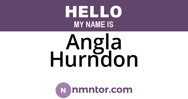 Angla Hurndon