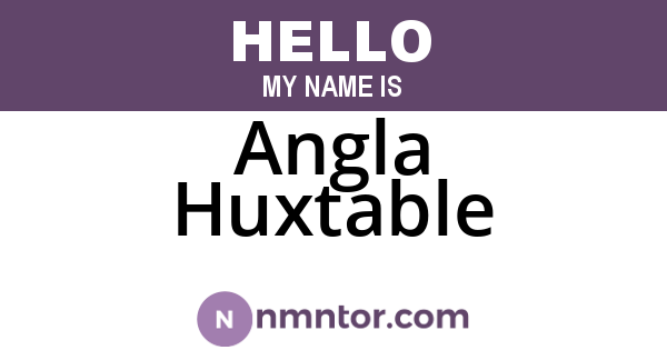 Angla Huxtable