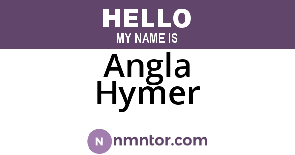 Angla Hymer