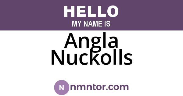 Angla Nuckolls