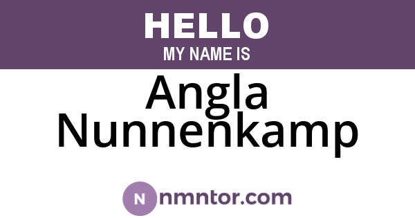Angla Nunnenkamp