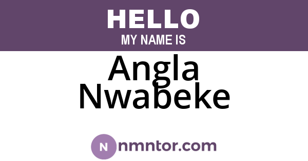 Angla Nwabeke