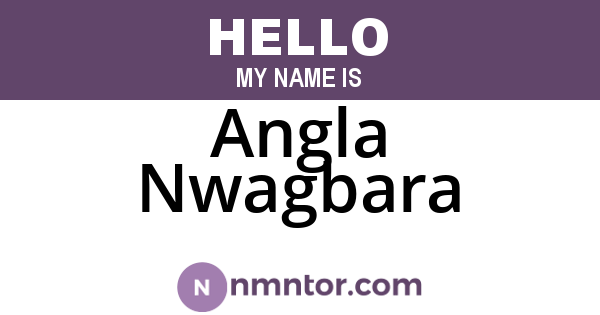 Angla Nwagbara