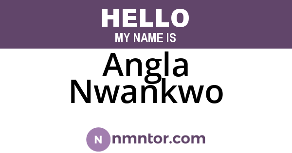 Angla Nwankwo
