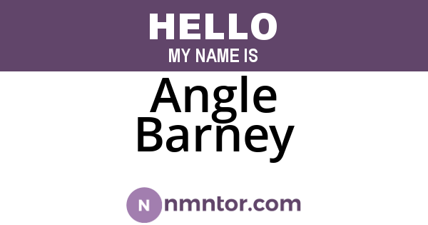 Angle Barney