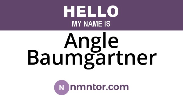 Angle Baumgartner