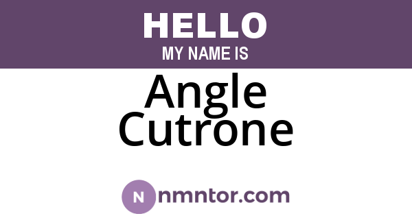 Angle Cutrone