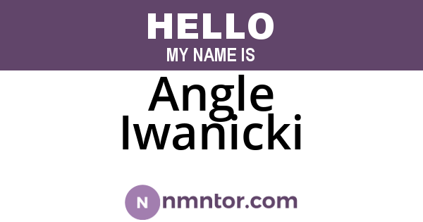 Angle Iwanicki