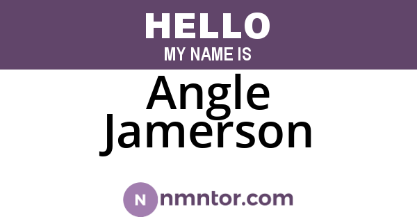 Angle Jamerson