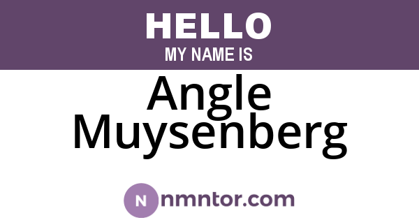 Angle Muysenberg