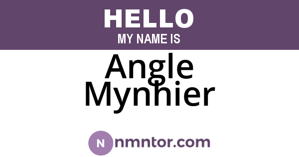 Angle Mynhier