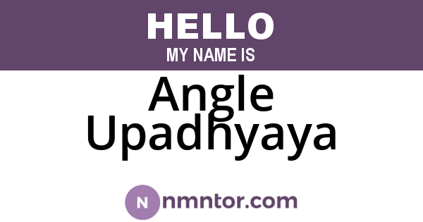 Angle Upadhyaya
