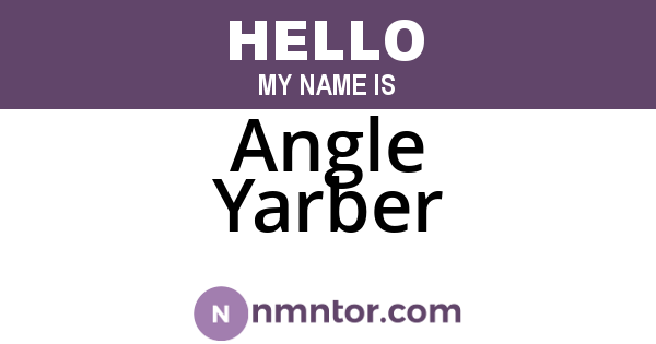 Angle Yarber