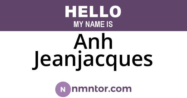 Anh Jeanjacques
