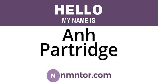 Anh Partridge
