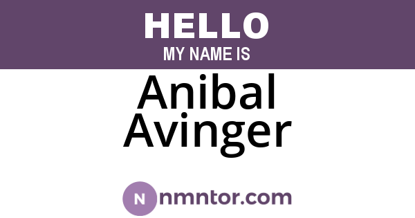 Anibal Avinger