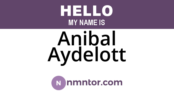 Anibal Aydelott