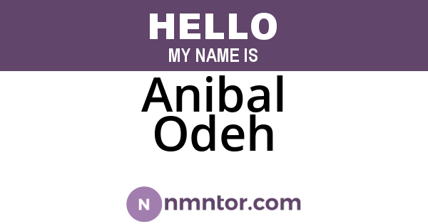 Anibal Odeh