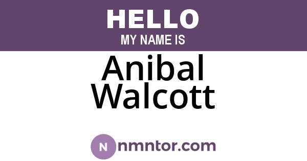 Anibal Walcott
