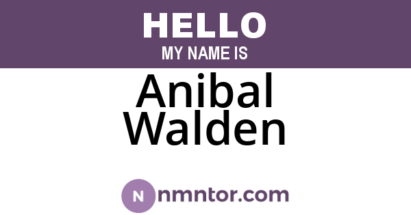 Anibal Walden
