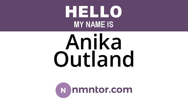Anika Outland