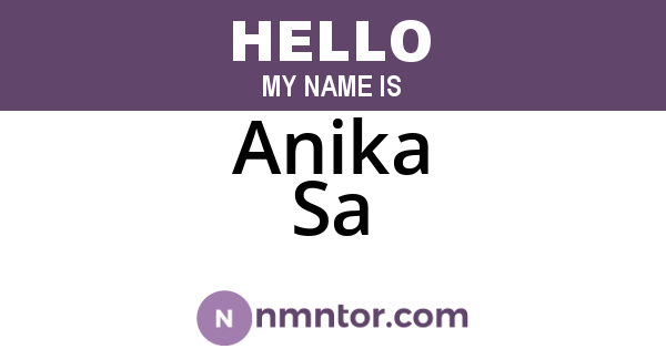 Anika Sa
