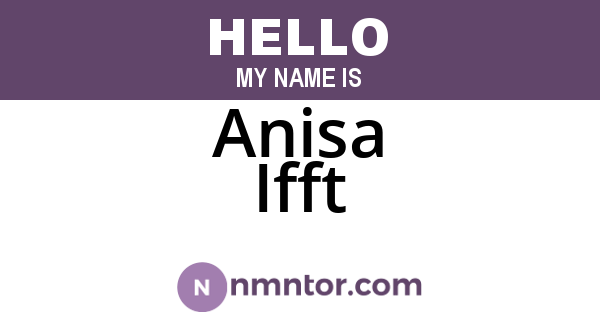 Anisa Ifft