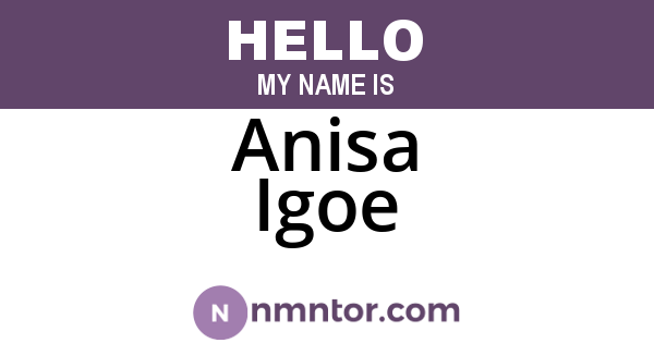 Anisa Igoe