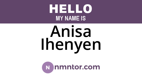 Anisa Ihenyen
