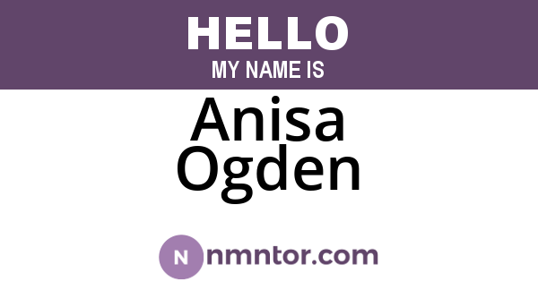 Anisa Ogden