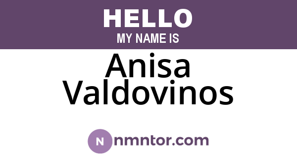 Anisa Valdovinos