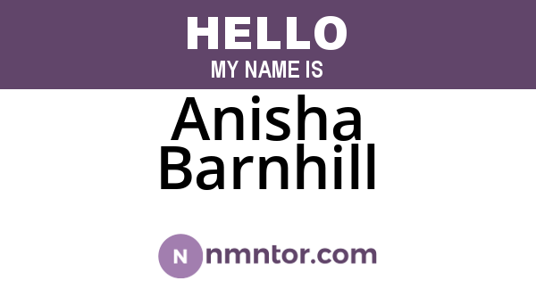 Anisha Barnhill
